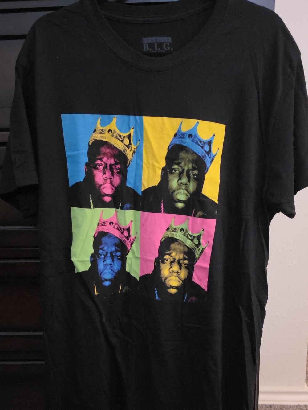 Black Short Sleeve Graphic Pop Art Tee - B.I.G.